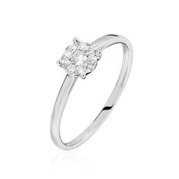 Bague Adeline Or Blanc Diamant