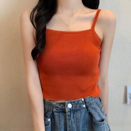 Camisole de sport en tricot pour femmes haut d'été à la mode coréenne Simple confortable sans