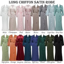 Owiter – Robe longue de mariée en Satin en mousseline de soie pour demoiselle d'honneur blanche