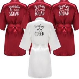 Peignoir Kimono en Satin pour Femme Vêtement de Nuit Sexy Grande Taille