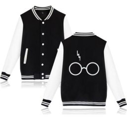 Veste de baseball imprimée avec lunettes sweat-shirt Harajuku survêtement surdimensionné sweats à