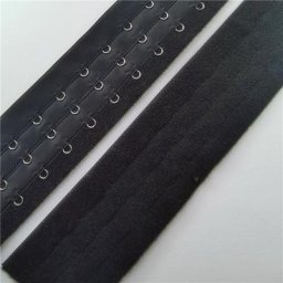 Bande pour fermeture de vêtements 6 ensembles 3 rangées 14 crochets de couleur noire 3 lignes