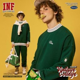 INFLATION – sweat-shirt américain Vintage pour homme Streetwear épais surdimensionné vêtement