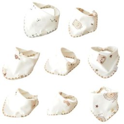 Bavoirs légers en coton pour bébés garçons et filles bandana pour nouveau-né bave cadeau de