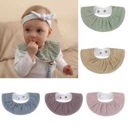 Écharpe en coton doux pour nouveau-né et enfant en bas âge décoration de col bavoir serviette de