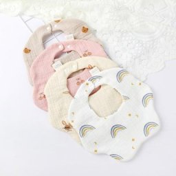 Bavoir imprimé pour bébé unisexe serviette de dentition tissu de rots pour nourrissons A2UB