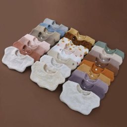 Cotton Baby Bibs Infant Bib Newborn Burp Cloths Bandana Scarf for Kids Newborn Boy Girls Feeding