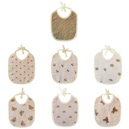 Bavoir en coton doux pour bébé serviette de salive imprimée tablier respirant Bandanas pour