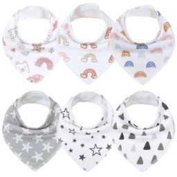 Bavoirs Bandana pour nouveau-né 100% coton biologique écharpe triangulaire serviette de salive