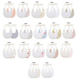 Bavoirs en coton brodé pour nouveau-né serviette de salive pour tout-petits écharpe bandana