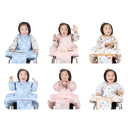 Bavoir à manches longues/sans manches pour bébé chaise à manger pour nourrissons de 6 à 36M