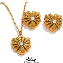 Yhpup – ensemble de boucles d'oreilles Vintage en acier inoxydable sans ternir en forme de cœur