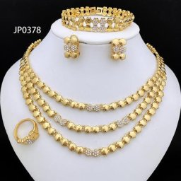 Ensembles de bijoux de couleur or pour femmes ensembles de colliers pour femmes bijoux de mode