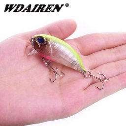 WDAIREN – appât dur artificiel pour la pêche leurre pour attraper des poissons comme les ménés le