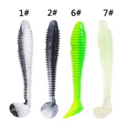 Lot d'appâts souples Swimbait pour la pêche pack de leurres pour attraper des poissons tels que les