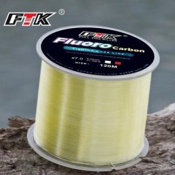 FTK-Ligne de pêche à revêtement fluorocarbone 120m en fibre de carbone fil de leurre de 7 15 à