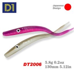 D1-Leurre de pêche souple en silicone appât Él 3 paquets pour bar poisson grossier alose