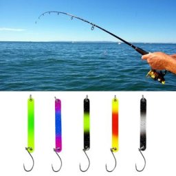 Lot de leurres de pêche en métal coloré cuillère appât pratique cuillère 5cm pour truite