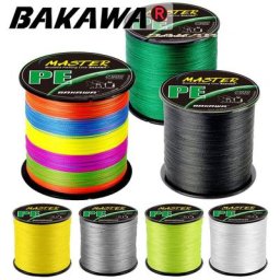 BAKAWA – ligne de pêche tressée PE 8/4 brins 300M 100M Multifilament pêche en eau salée pêche