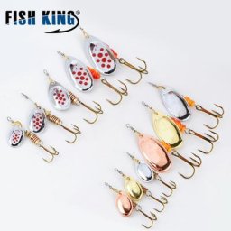 Leurre rigide de type cuillère avec triple hameçon appât Élwobber idéal pour la pêche à la carpe ou