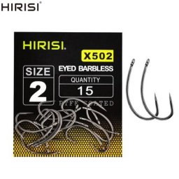 15 Pièces Hameçon Barbelé avec œillet en acier inoxydable à haute teneur en carbone enduit de PTFE