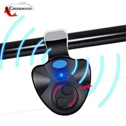 Alarmes de pêche à lumière LED son réglable Portable ligne d'alarme de morsure de carpe