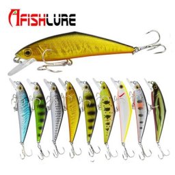 Afishlure-Appât de pêche rigide en plastique D-contact 66mm 8g