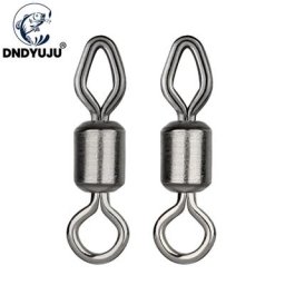 DNDYUJU – connecteur de leurre à pression en forme de losange accessoires de pêche taille 6 #-12 #
