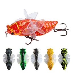 Leurre de pêche Whopper Plopper avec double hélice rotative appât Él 75mm 15.5g 1 pièce