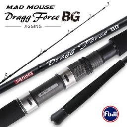 MADMOinspecté Dragg Force BG Jigging plus récent 1.9m PE4-8 Jig 400g Drag 30kg Japon Full Fuji Parts