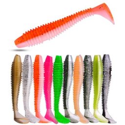 Lot d'appâts artificiels souples en Silicone pour la pêche pack de leurres pour attraper des