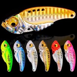 Leurre de pêche en métal VIB mini cuillère vibrante spinner manivelle basse appât dur Él