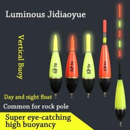 Flotteur de pêche électronique lumineux LED bouée de pêche en roche indicateur de frappe Tube de