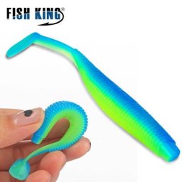 FISH KING 20 pièces leurres souples Silicone vers appâts 5cm 8cm jigging Wobblers leurres de pêche