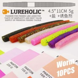 LUREBathroom LIC Senko Worm Neko Rig Wacky Rig Gemany PVC Material Tough Soft Great Plastic Swim