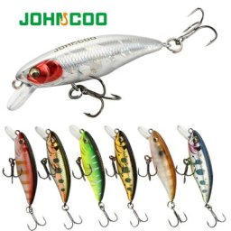 JOHNCOO – leurre méné rigide coulant et lent appât artificiel idéal pour la pêche au bar ou à la