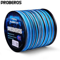 PROBERO – ligne de pêche tressée 4 & 8 tissage Multifilament fil PE lisse pour la pêche au brochet