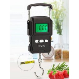 Mini balance numérique LCD 75kg/165lb portable électronique avec crochet pour pêche bagages