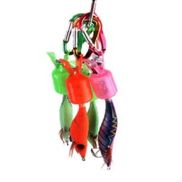 Crochets de parapluie 6 pièces étui de protection calmar crevettes en bois seiche poisson