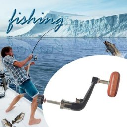 Poignée de moulinet de pêche Spinning en métal bras à bascule pliant pour roue de 1000 à 7000