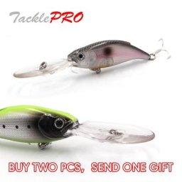 TacklePRO C08 Chaude 7.5cm leurres de pêche 12.4g 9 couleurs profondes minnow Pêche Appâts Basse