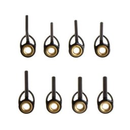 Anneau de guidage de canne à pêche pointe de ligne 0.9mm-1.6mm anneaux en acier inoxydable
