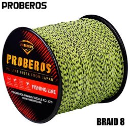 PROBEROS-Ligne de pêche tressée en PE multicolore matériel de pêche 8 tissages 300m 500m 1000m