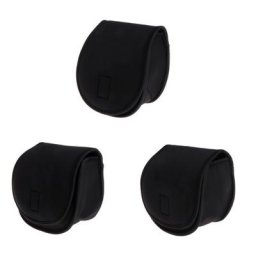 Étui de protection noir pour moulinet de pêche sac en poudre accessoires de pêche radeau de