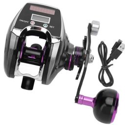 Moulinet Baitcasting 6 + 1BB rapport 8.0:1 affichage numérique avec compteur de ligne système de
