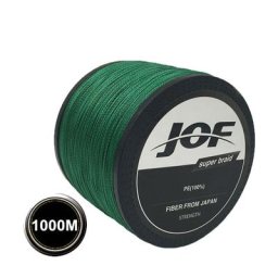 Fil de pêche tressé en PE multicolore eau salée Super solide 4 brins 1000M 8LB -100LB coloré
