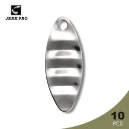 JERK PRO – leurres de pêche lames en acier nickelé ondulées accessoires matériel artisanal de