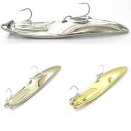 WLure-Hameçons aigus plaqués argent et or cuillère incurvée bon pour la pêche en eau salée et en