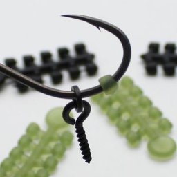 Hameçon de pêche à la carpe perles de crochet allergiques ligne de plate-forme D prête à la