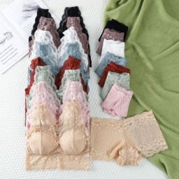 Soutien-gorge à dos américain en dentelle pour femmes ensemble de sous-vêtements à essuyer